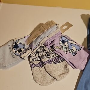 Stitch Themed Socks Set
